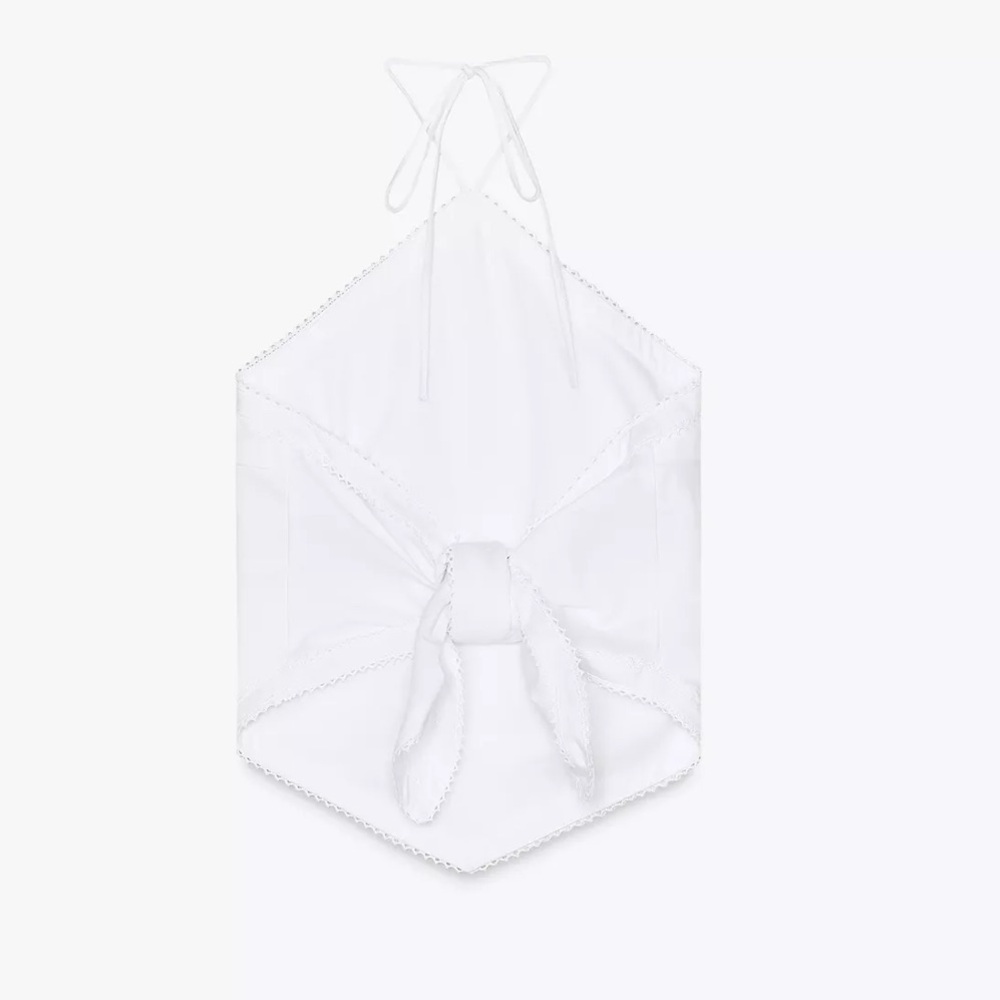 🎉SALE🎉NWT💕ZARA White Halter Tank Top - Picture 5 of 8